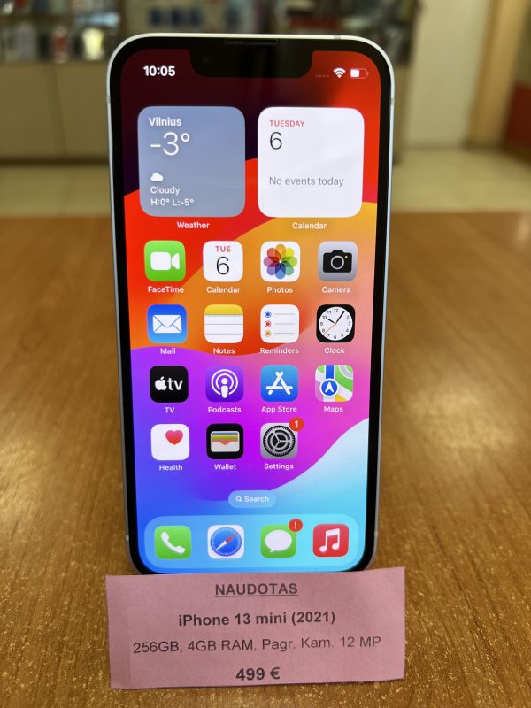 Apple iPhone 13 Mini 256 GB (Naudotas) - Mobas.lt
