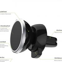 Automobilinis telefono laikiklis CPH-26, tvirtinamas ant ventiliacijos grotelių, magnetinis