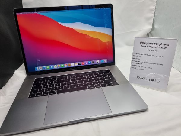 Apple MacBook Pro 15” 2017, TB, Core i7, 16 GB RAM, 256 GB SSD