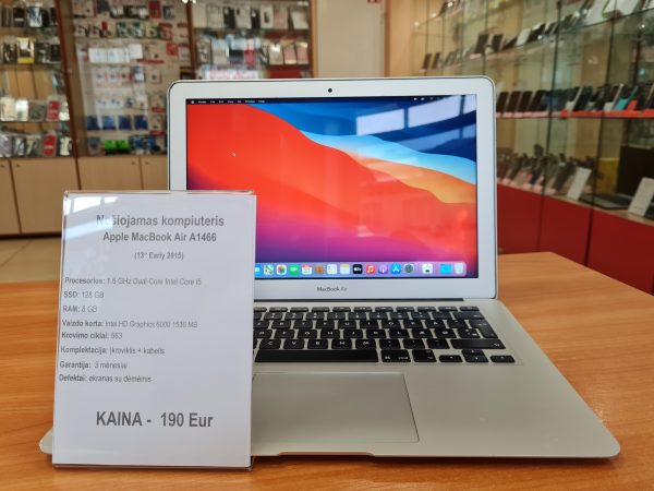 Apple MacBook Air 13” Early 2015, i5, 8 GB RAM, 128 GB SSD