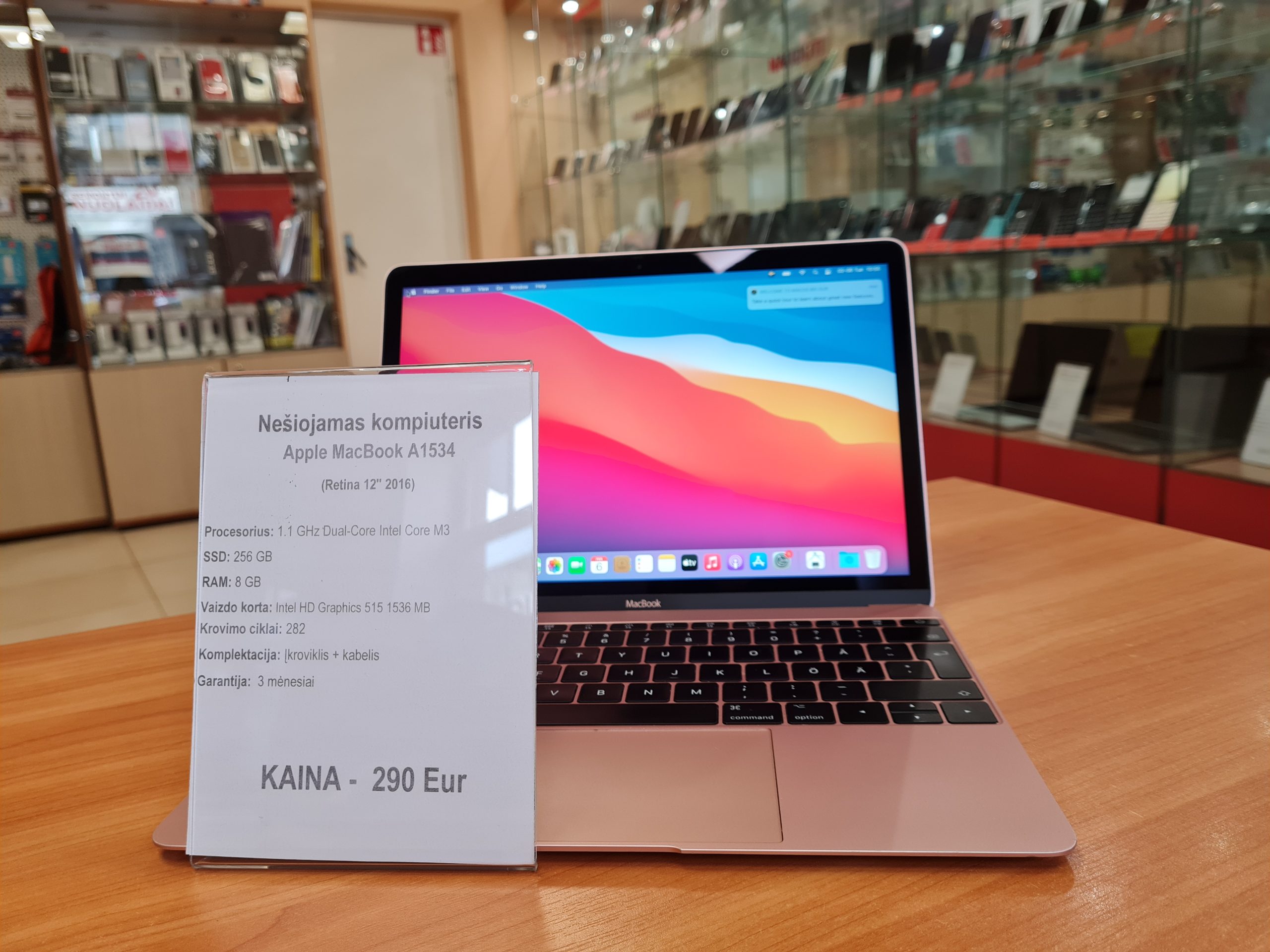 405）MacBook 2016 12インチ /256GB/8GB/m3 Apple MacBook, Retina, 12” 2016, M3, 8 GB RAM, 256 GB SSD