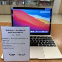 Apple MacBook Retina 12” 2016, M3, 8 GB RAM, 256 GB SSD, Cycle 501 (Naudotas)