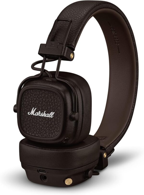 Belaidės ausinės Marshall Major V On-Ear Bluetooth rudos