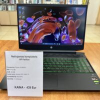 HP Pavilion 15 Ryzen 5, GTX 1650 TI 256 GB; 20 GB RAM (Naudotas)