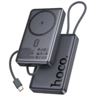 Išorinė baterija Power Bank Hoco Q44 20W MagSafe 10000mAh juoda