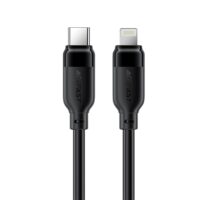 USB kabelis Acefast C16-01 USB-C to Lightning 1.2m juodas