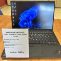 Lenovo ThinkPad X1 Carbon (9th Gen) 256GB 16GB i5-1135G7 (Naudotas)