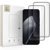 LCD apsauginis stikliukas Tech-Protect Glass Fit+ 2-Pack Xiaomi Redmi 15T/15T Pro/17T Pro juodas
