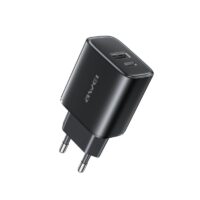 Įkroviklis Awei PD85-EU 22.5W USB-A/USB-C juodas