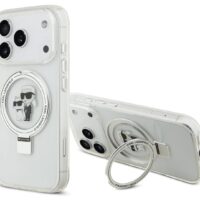 Dėklas Karl Lagerfeld Ringstand Karl and Choupette MagSafe Apple iPhone 17 Pro