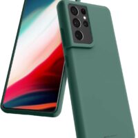 Dėklas Mercury Silicone Case Samsung A175 A17 4G/A176 A17 5G/A185 A18 4G/A186 A18 5G tamsiai žalias